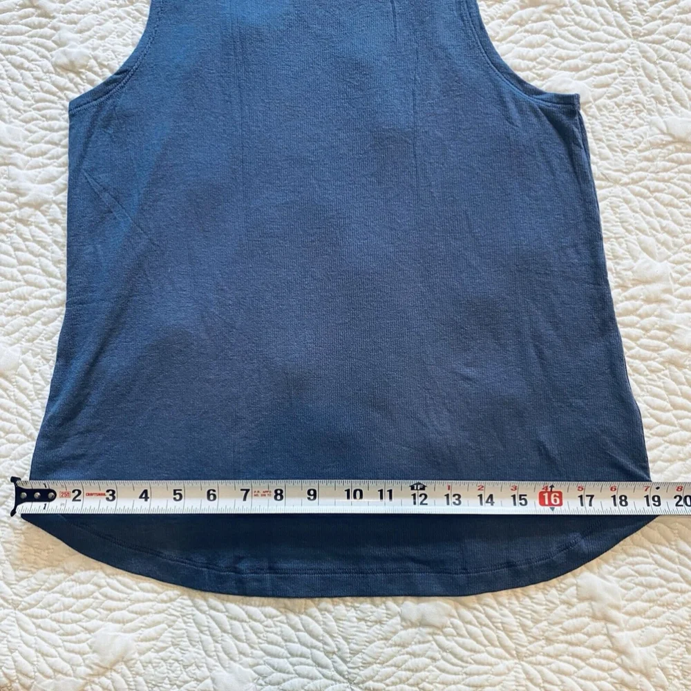 ATHLETA🥇 Well Rested Rib Sleep Tank Top Blue Size S - Picture 13 of 13